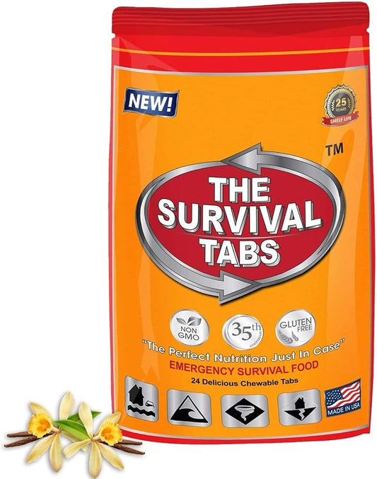 The Survival Tabs vanilla malt 2-day emergency food supply