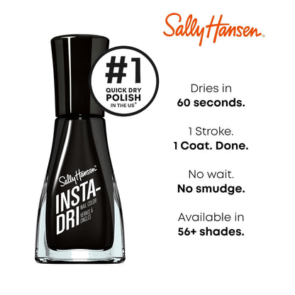 Sally Hansen Insta-Dri long-lasting black nail color