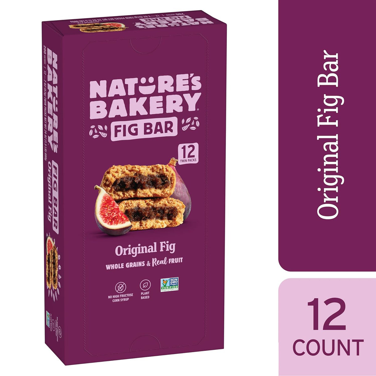 Plant based dairy free fig bars twin packs