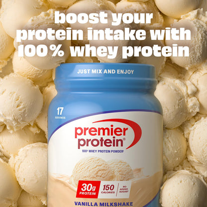 High protein vanilla milkshake powder canister