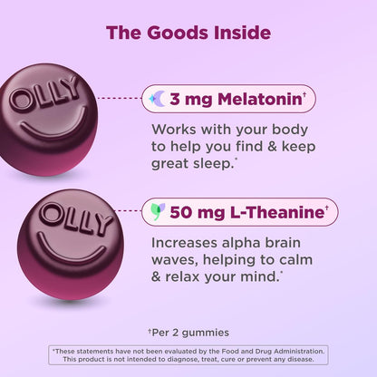 Blackberry mint OLLY Sleep gummies for adults