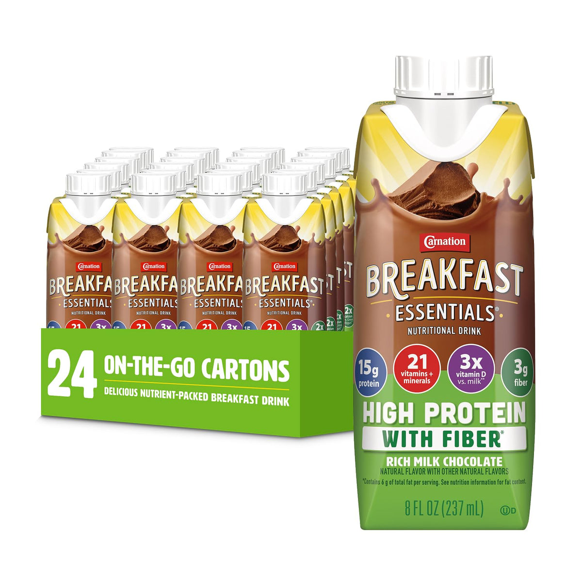 Carnation chocolate ready to drink protein drink pack