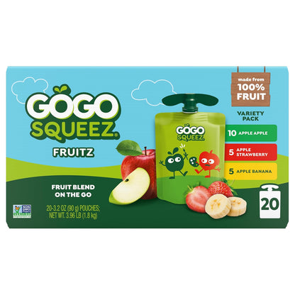 GoGo SqueeZ applesauce pouches for lunch boxes