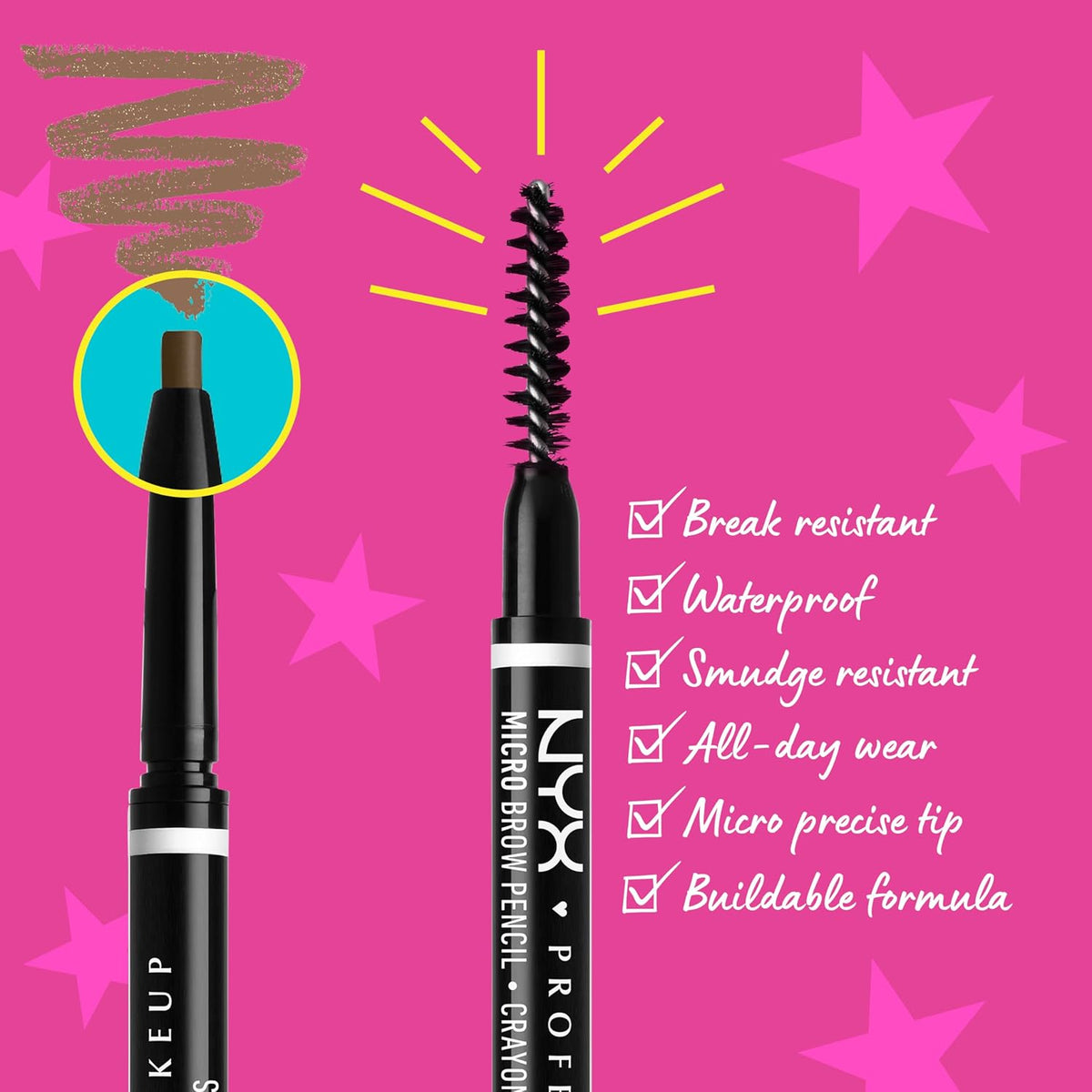 NYX Micro Brow Pencil for natural brow definition