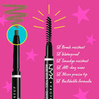 Vegan waterproof brow pencil
