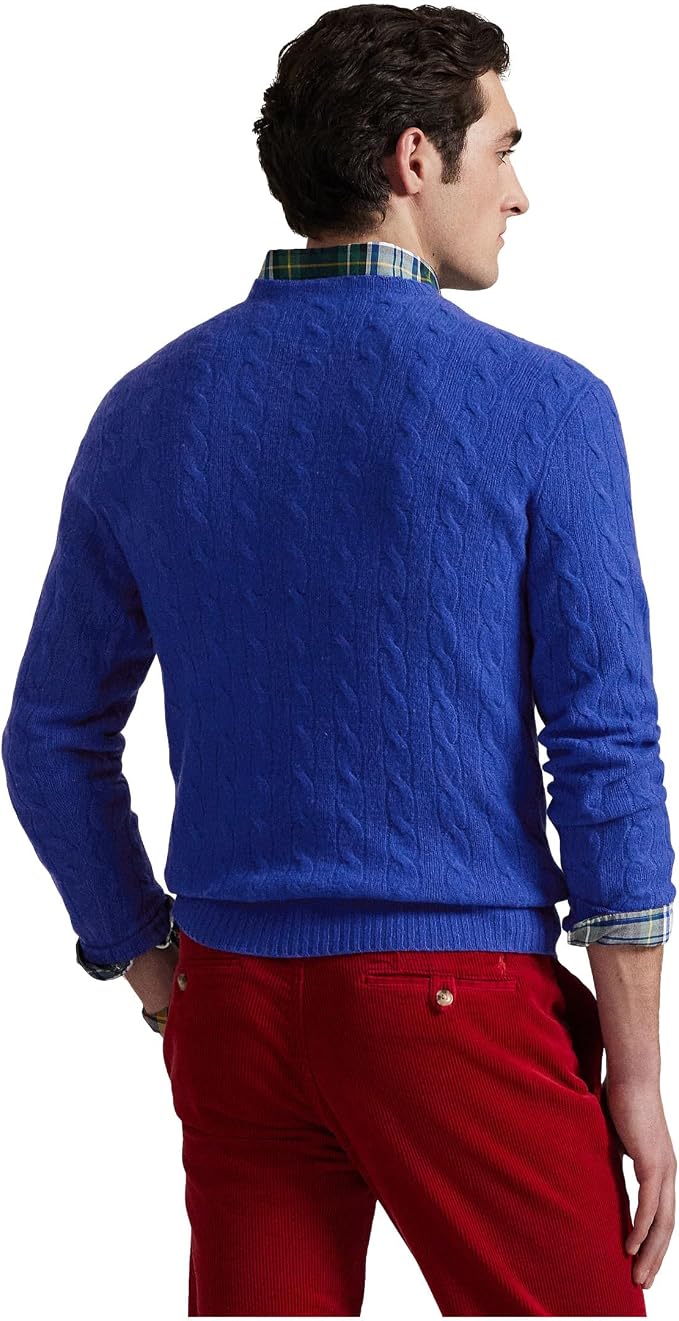 POLO RALPH LAUREN Men's Cable-Knit 1/4 Zip Sweater