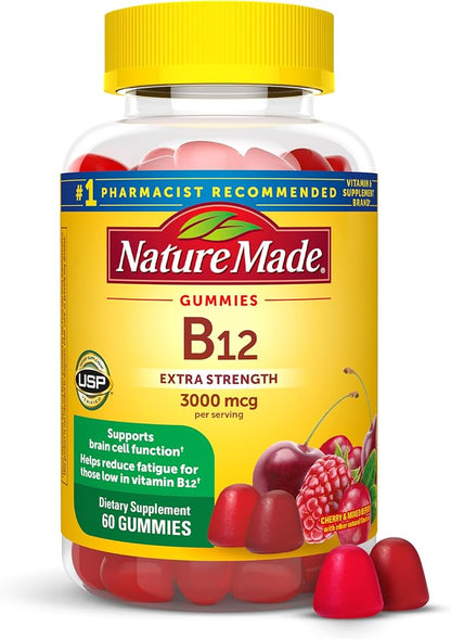 Nature Made Extra Strength Vitamin B12 Gummies bottle