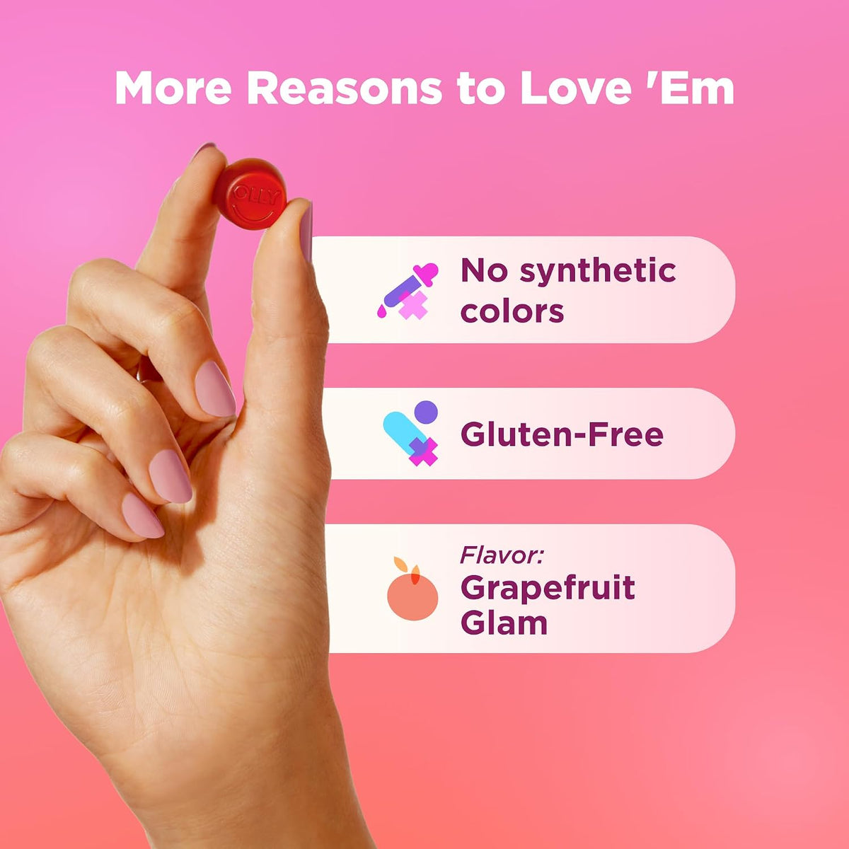 OLLY hair skin nails supplement gummies