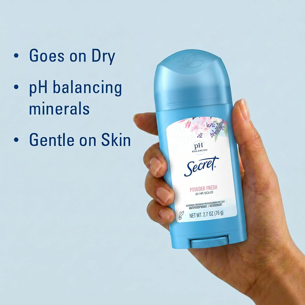 Powder Fresh scent Secret antiperspirant deodorant