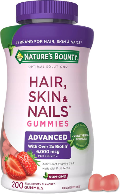 Nature's Bounty biotin pectin gummies supplement