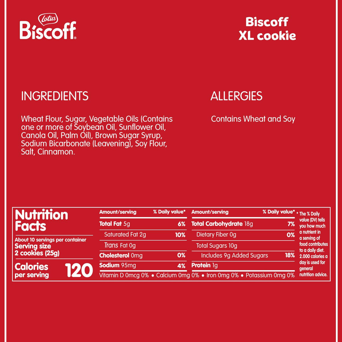 Lotus Biscoff cookies sleeves with two extra large cookies