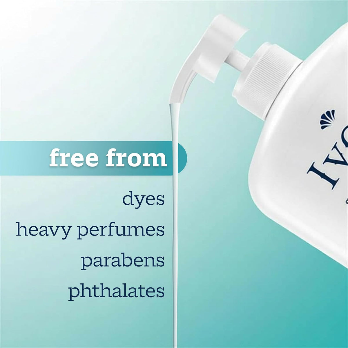Ivory Sensitive body wash bottle front view