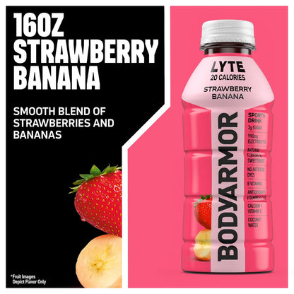 Strawberry Banana BODYARMOR LYTE hydration drink