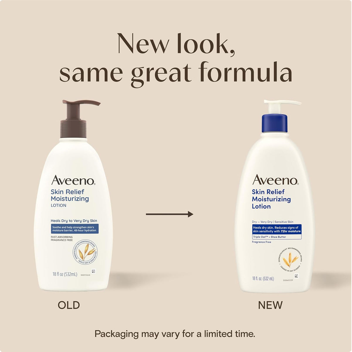 Aveeno Skin Relief lotion with Triple Oat blend