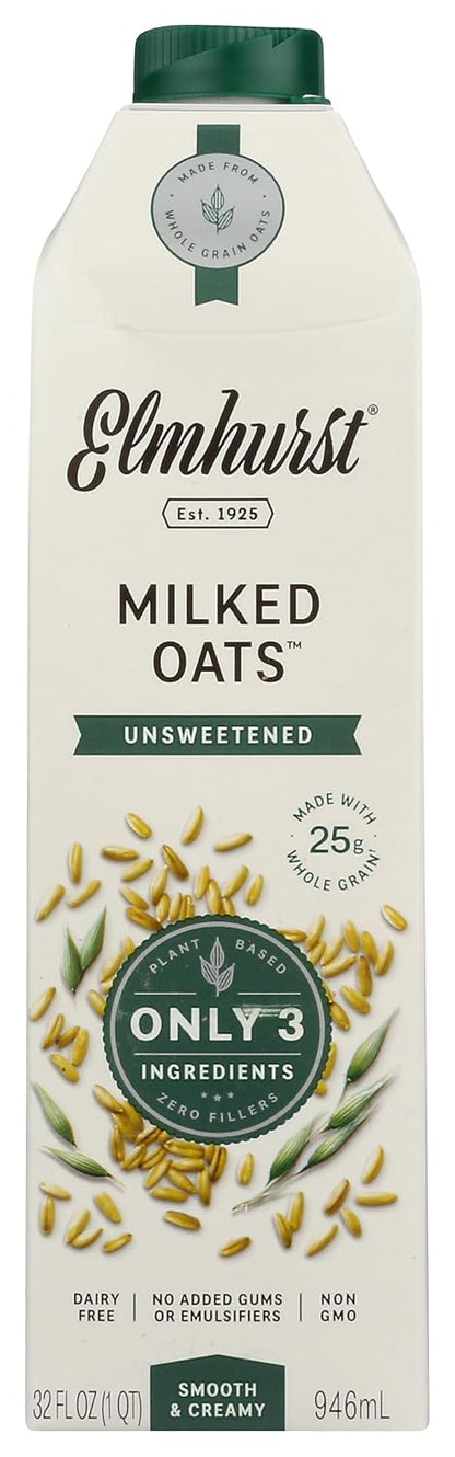 Visit the Elmhurst Store — Elmhurst, Milk Oat Unsweetened, 32 Fl Oz