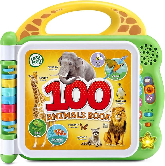 LeapFrog 100 Animals Book in green