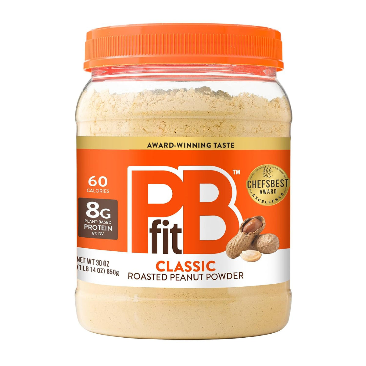 PBfit peanut butter powder with 8g protein