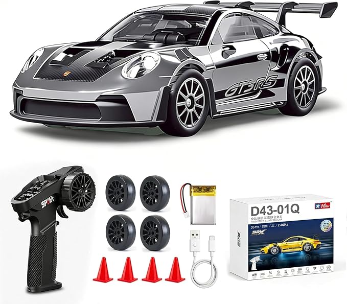 ARRIS 4WD RC drift car with die-cast alloy shell
