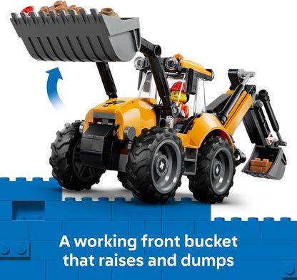 LEGO City construction vehicle toy with bucket