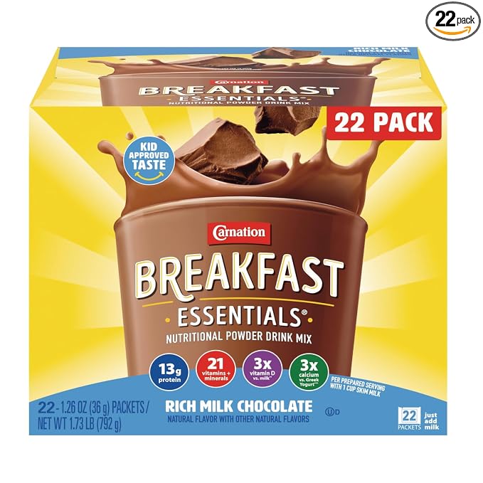 Carnation Breakfast Essentials Original Nutritional Powder Drink Mix box