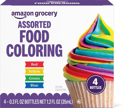 Amazon Grocery food coloring set with four colors