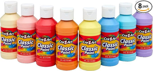 Assorted Cra-Z-Art kids paint bottles 4 oz each