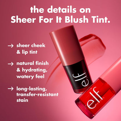 e.l.f. sheer blush tint for lips and cheeks