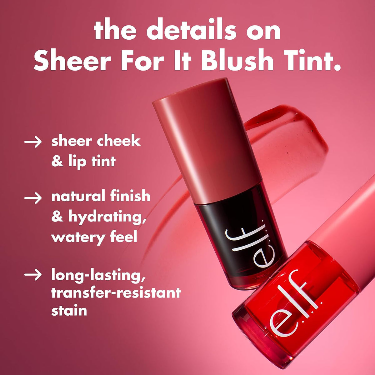 e.l.f. buildable sheer blush tint for face