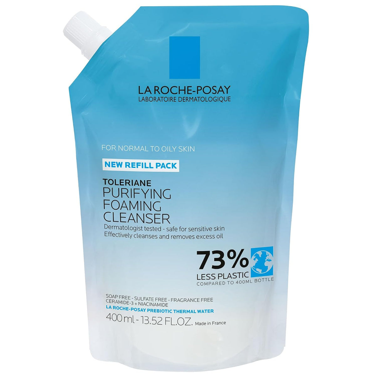 Foaming facial cleanser with niacinamide bottle