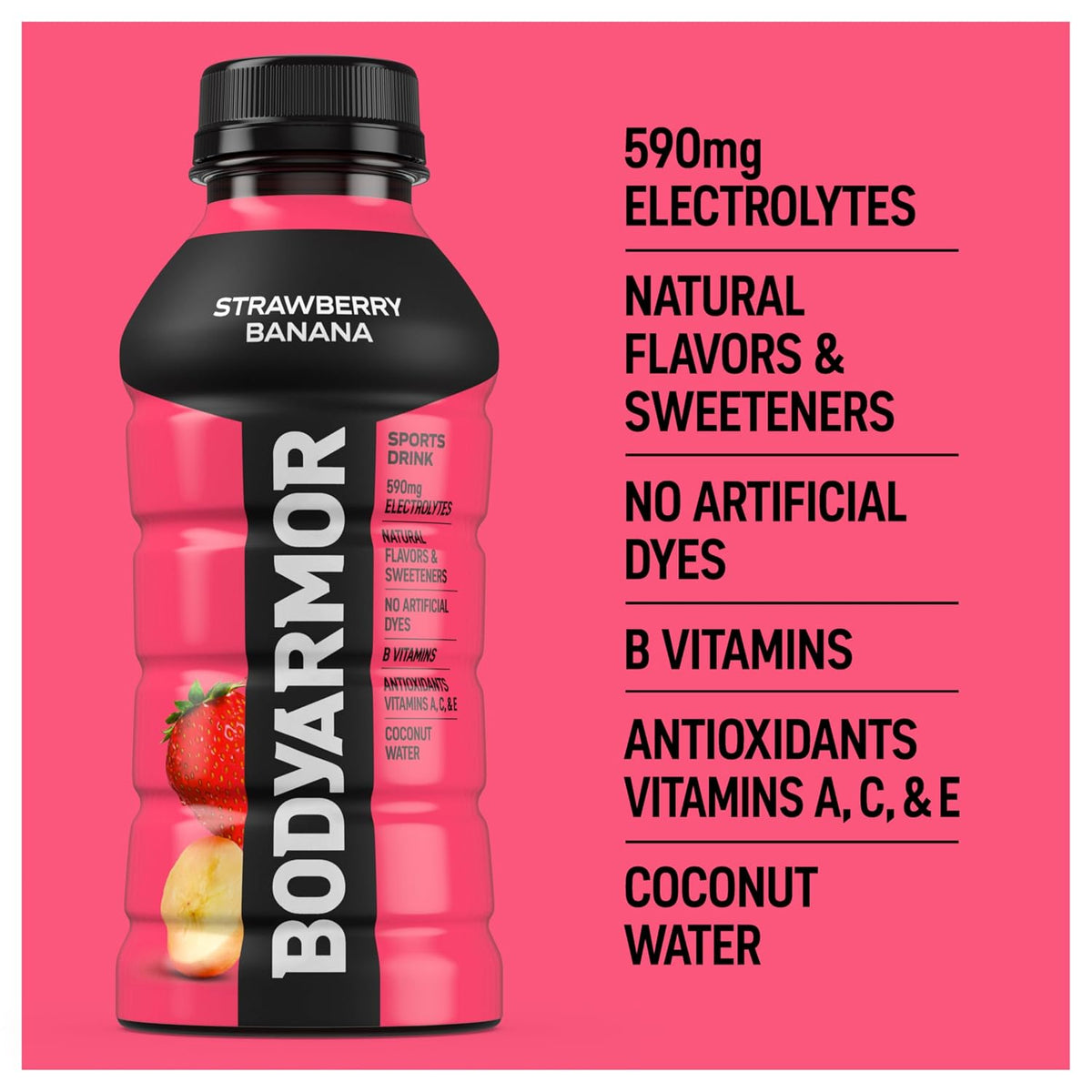 Strawberry Banana BODYARMOR hydration beverage