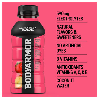 Strawberry Banana BODYARMOR hydration beverage