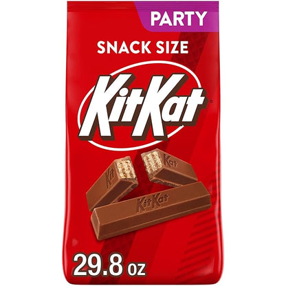 KIT KAT milk chocolate wafer snack size candy party pack 29.8 oz
