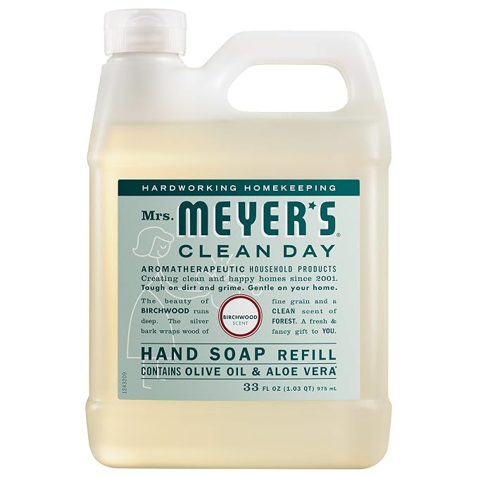 Mrs. MEYER'S Birchwood hand soap refill 33 fl oz bottle