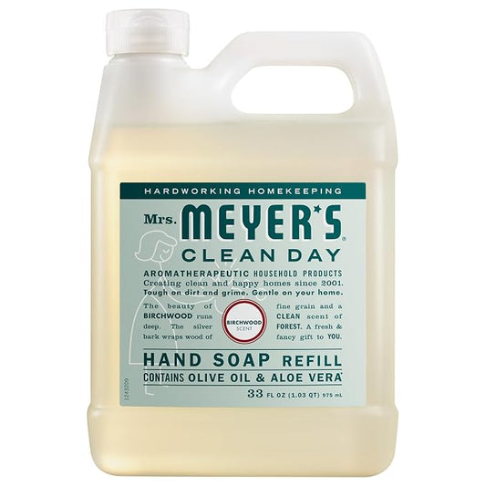 Mrs. MEYER'S Birchwood hand soap refill 33 fl oz bottle