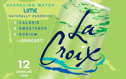 LaCroix Lime zero calorie sparkling water