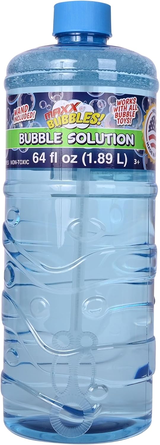 Made in USA non-toxic bubble solution bottle