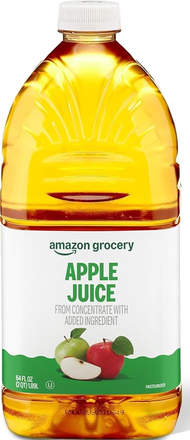 Amazon Grocery 64 fl oz apple juice bottle