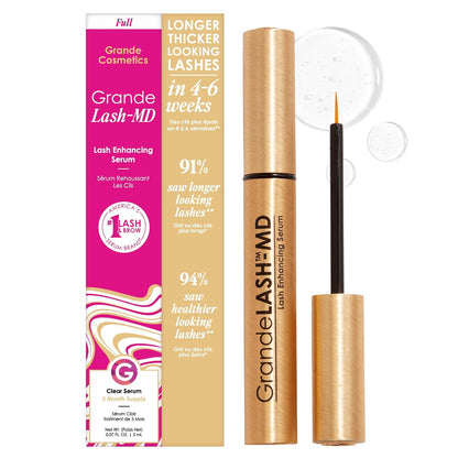 Peptide and vitamin infused lash serum packaging
