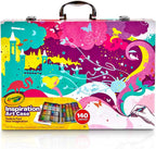 Crayola tie-dye drawing kit with markers, pencils, and crayons