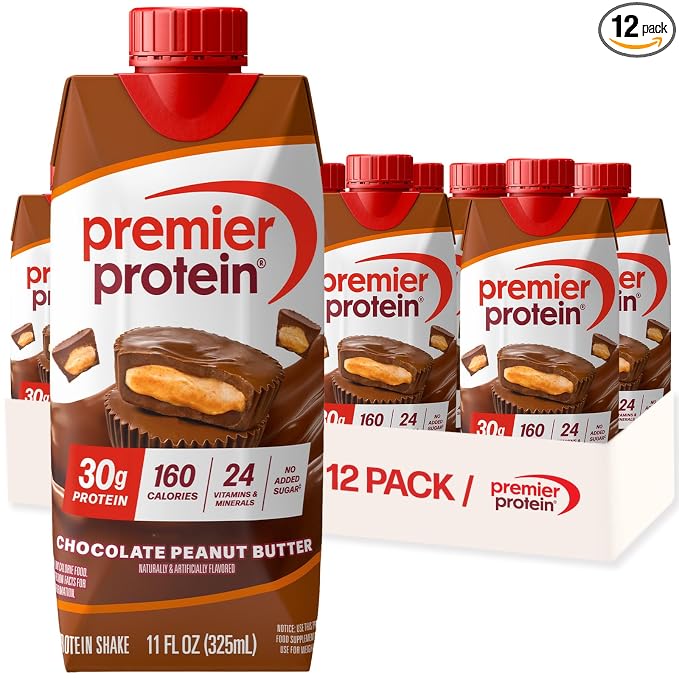 Premier Protein Chocolate Peanut Butter 30g protein shake 12 pack