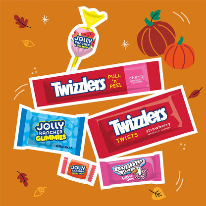 165-count fruity candy variety for Halloween parties and candy bowls