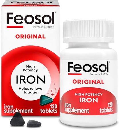 Feosol Original Iron Supplement Tablets 65mg bottle