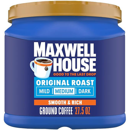Maxwell House Original Roast ground coffee 27.5 oz canister