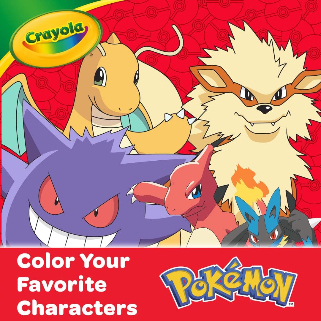 Kids Pokémon coloring kit with Pikachu art case