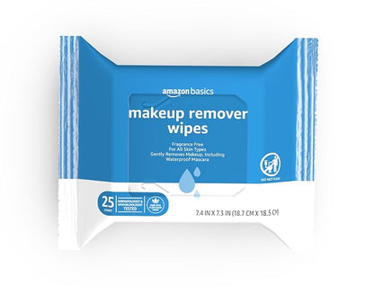 Amazon Basics fragrance-free makeup remover wipes