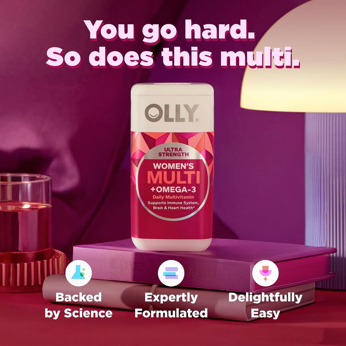 OLLY sugar free gluten free women’s multivitamin softgels