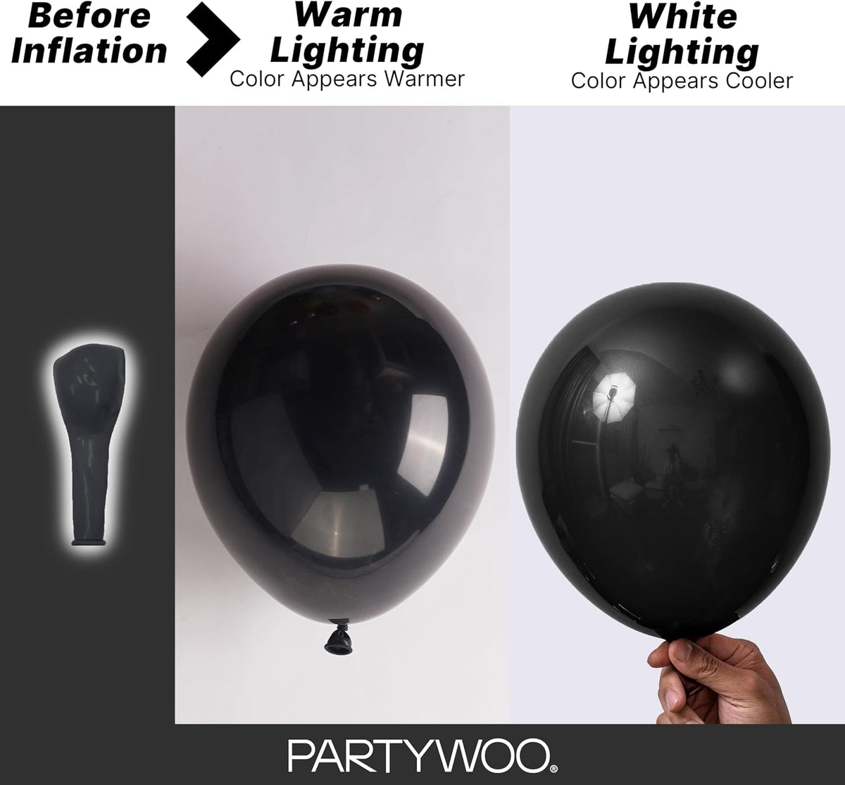 Thick black balloons for arches garlands and centerpieces
