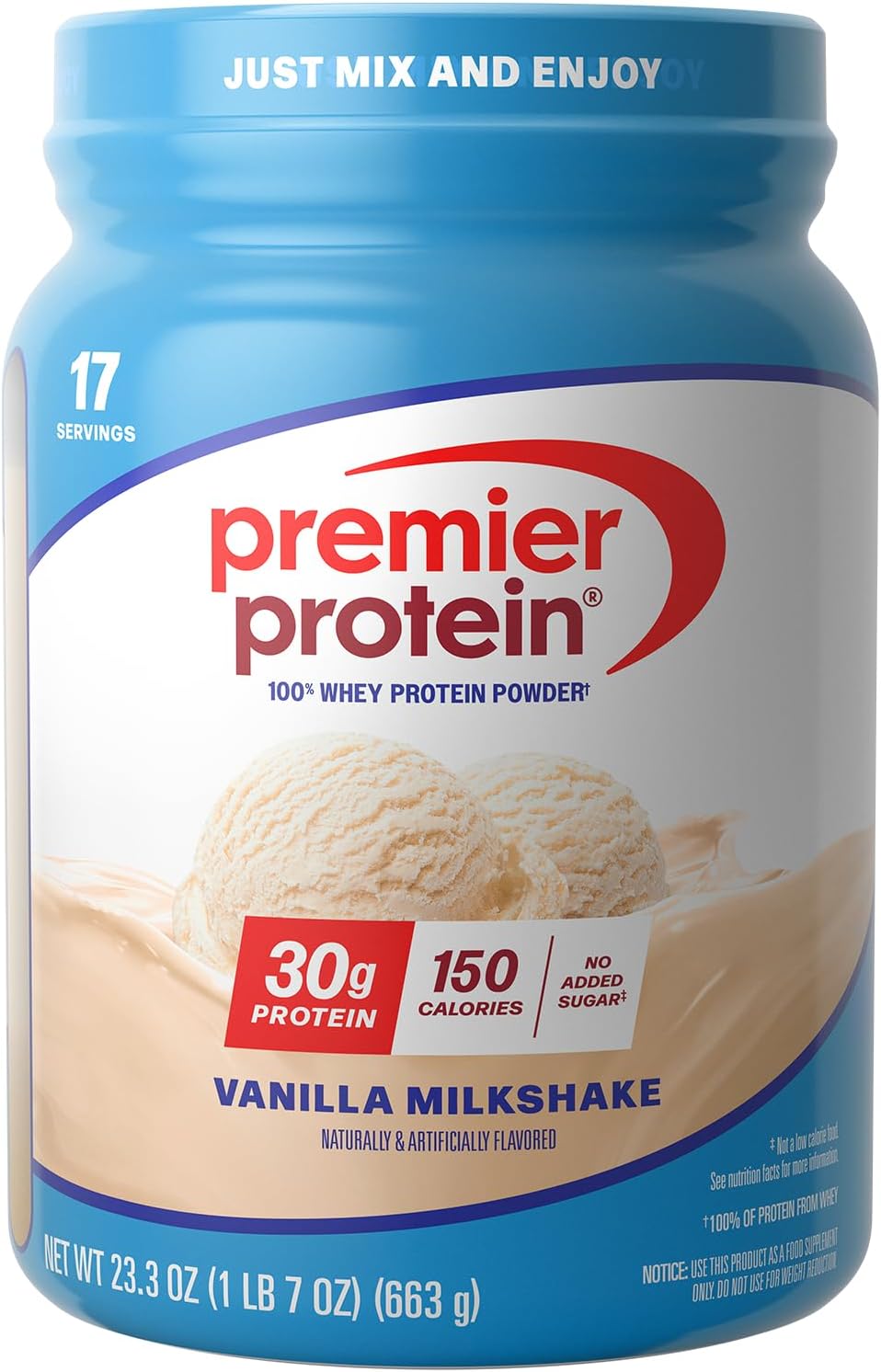 Premier Protein 30g high protein powder vanilla