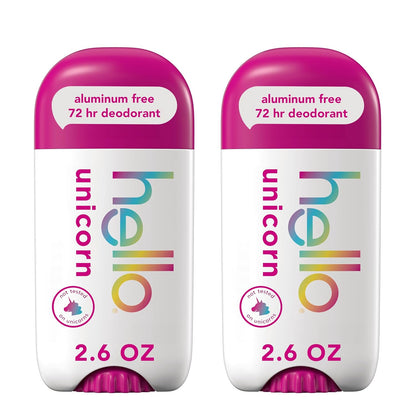 hello Unicorn deodorant stick with natural fragrance