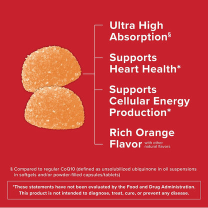 Qunol antioxidant CoQ10 gummy supplement